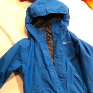 Marmot blue boys raincoat